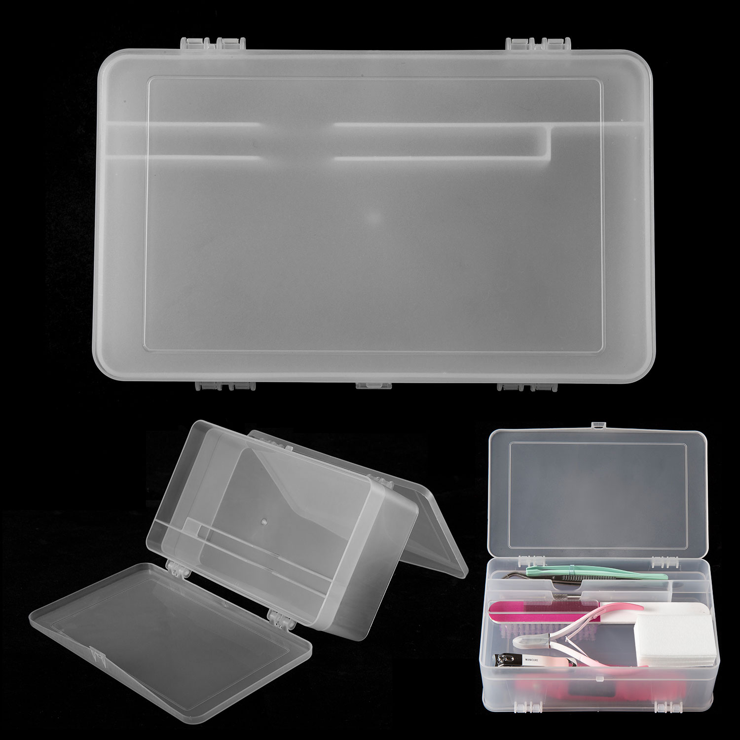 Dual-Open 2-Tier Super Capacit - đánh giá và giá Nail Art Sch