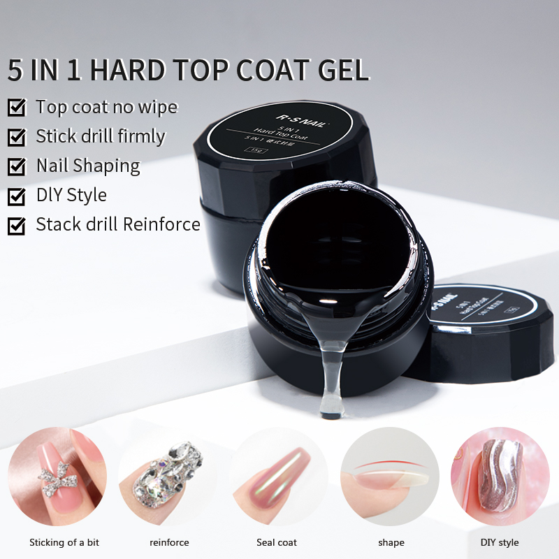 RSNAIL 5 IN 1 Japanese Hard To - đánh giá và giá Gel Top Coat