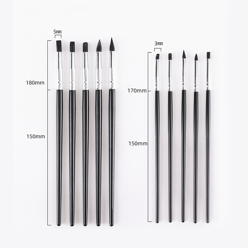 5Pcs Dental Silicone Brush Pen - đánh giá và giá Nail Art Sch