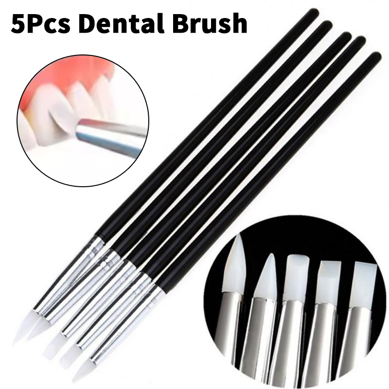 5Pcs Dental Silicone Brush Pen - đánh giá và giá Nail Art Sch