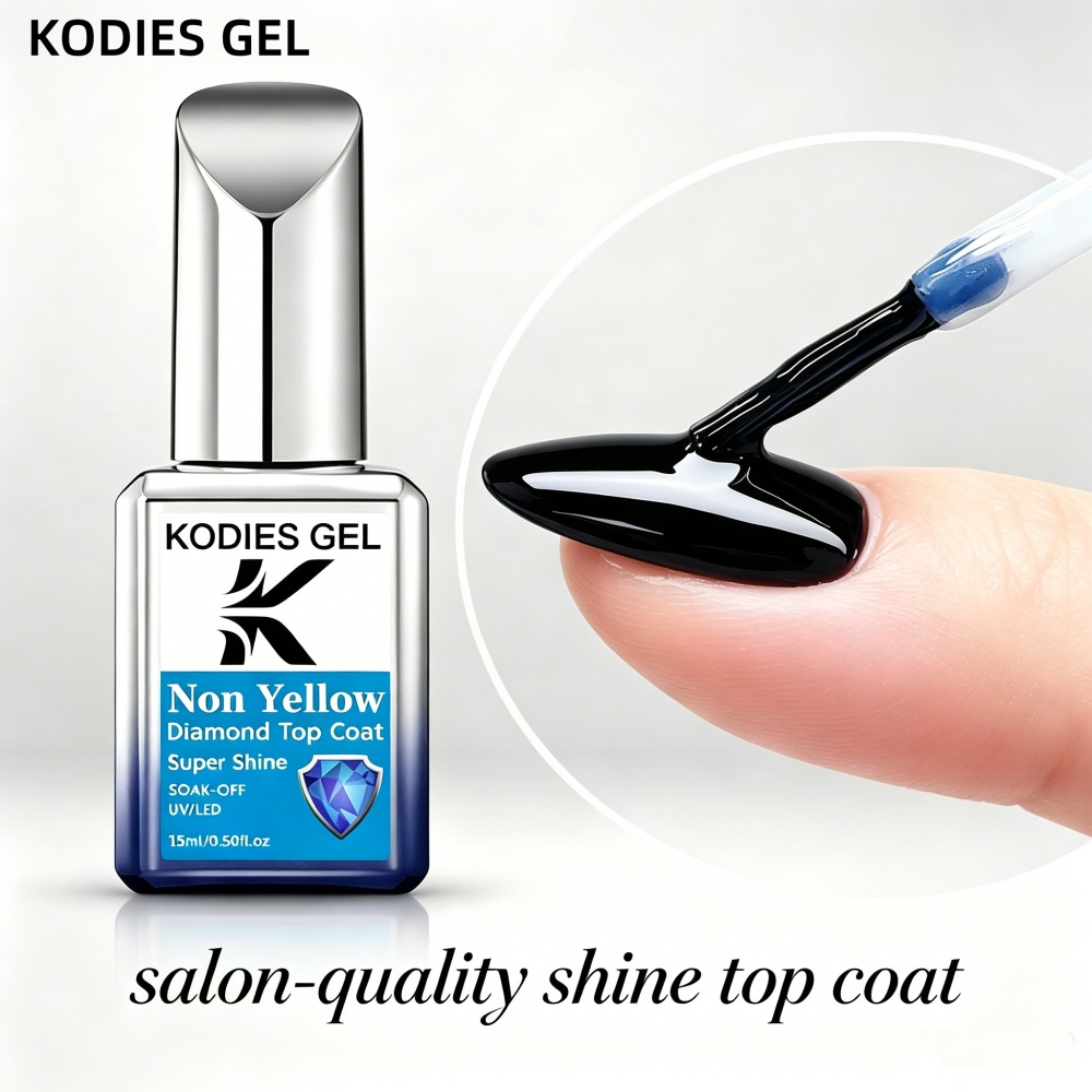 KODIES GEL Non Yellow Top Coat - đánh giá và giá Gel Top Coat