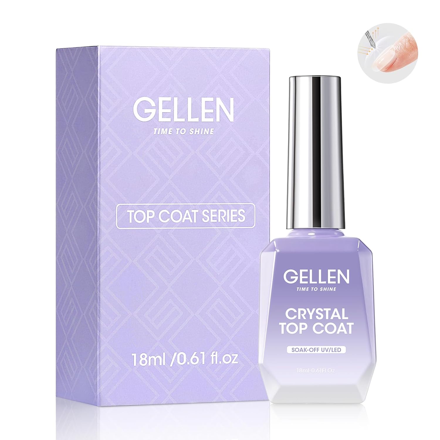 GELLEN Nail Gel Top Coat 18ML  - đánh giá và giá Gel Top Coat