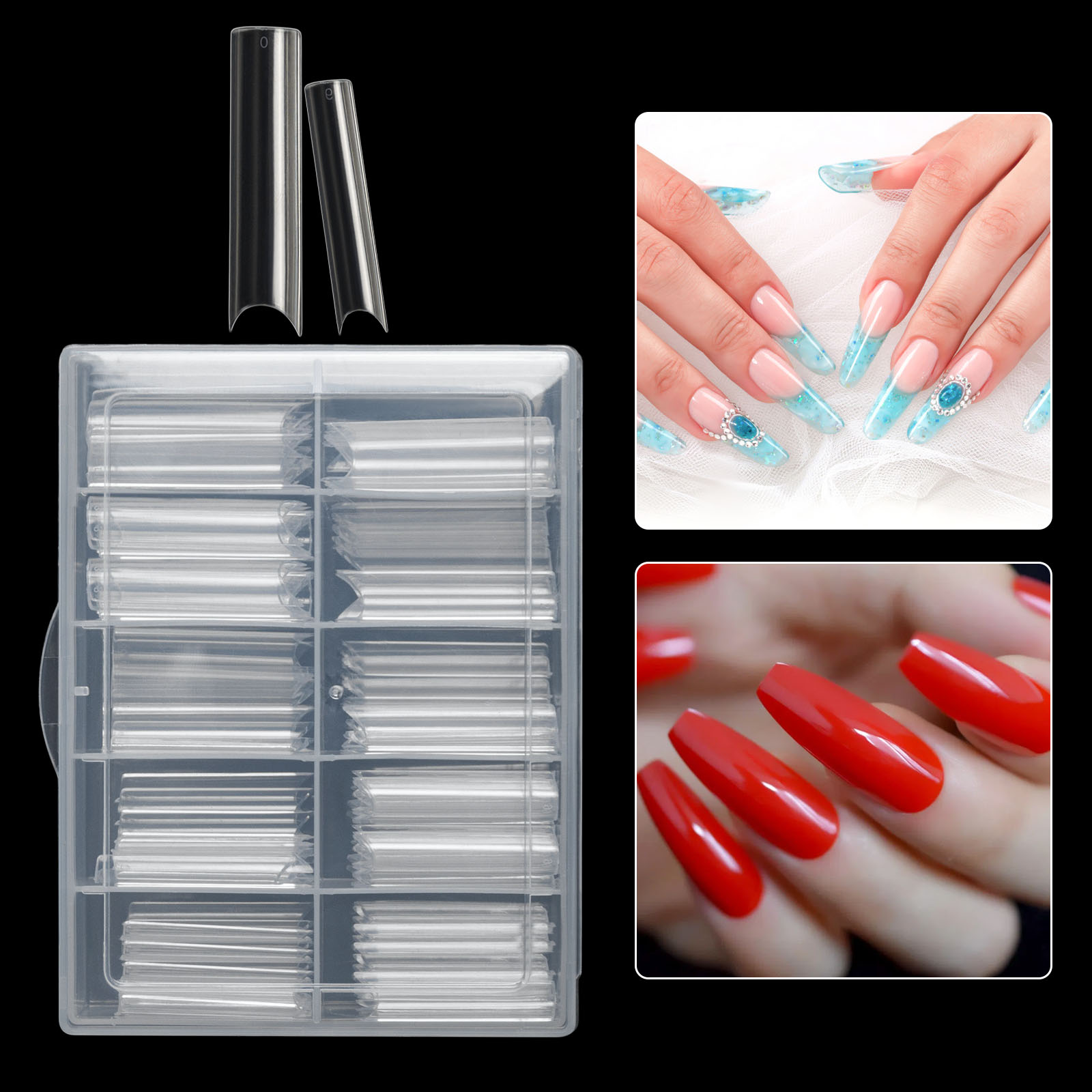 100 Cái/hộp XXL Thêm Thẳng Đầu - đánh giá và giá Nail Art Xl