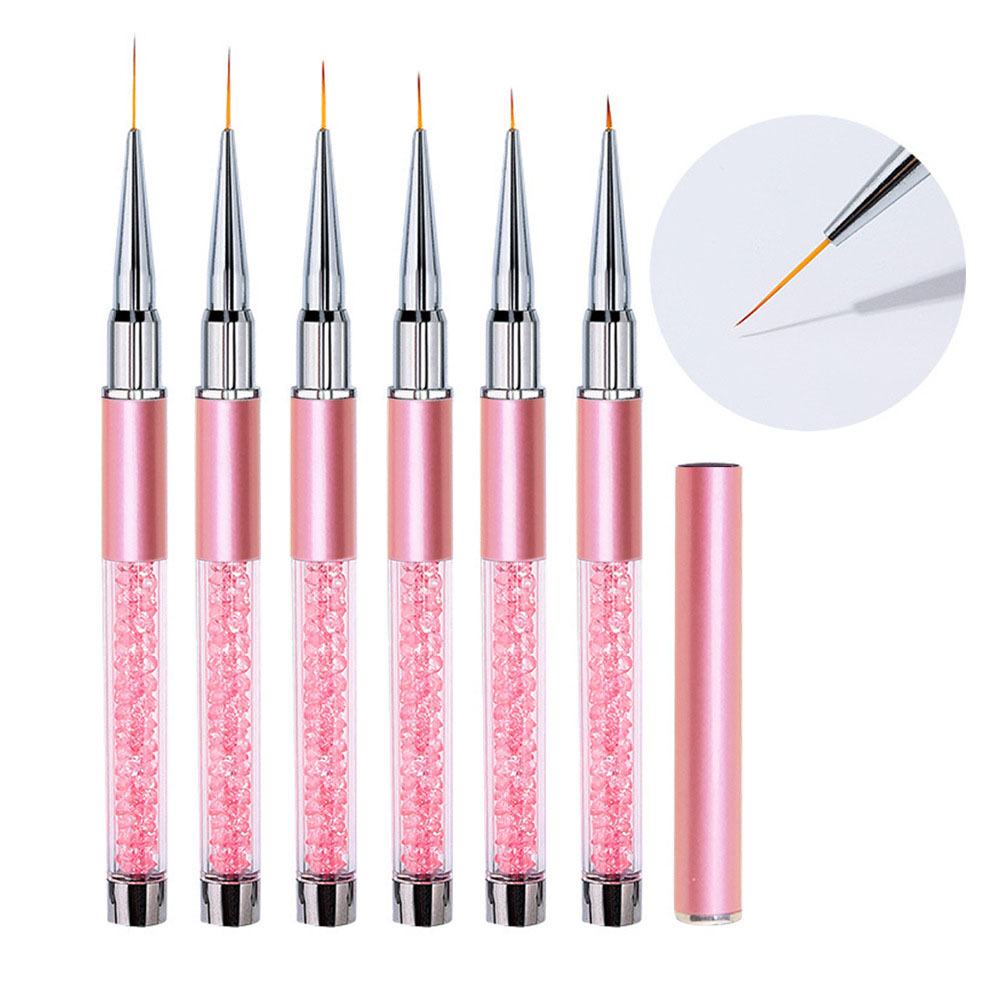 6pcs/Set Acrylic French Stripe - đánh giá và giá Nail Art Sch