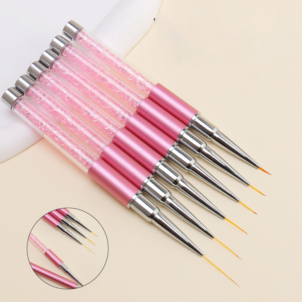 6pcs/Set Acrylic French Stripe - đánh giá và giá Nail Art Sch