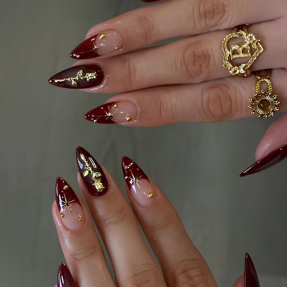 24pcs Flower Long Almond Press - đánh giá và giá Nail Art Full Design