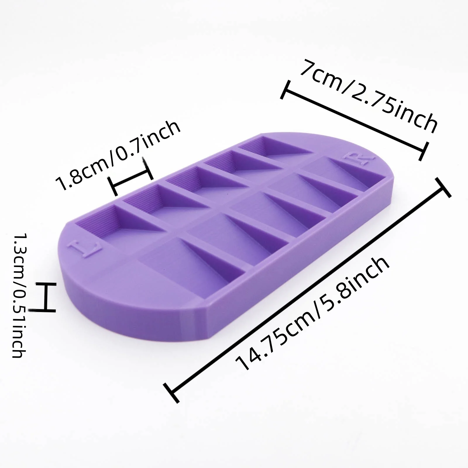 8-Grids Nail Tip Storage Tray  - đánh giá và giá Nail Art Sch