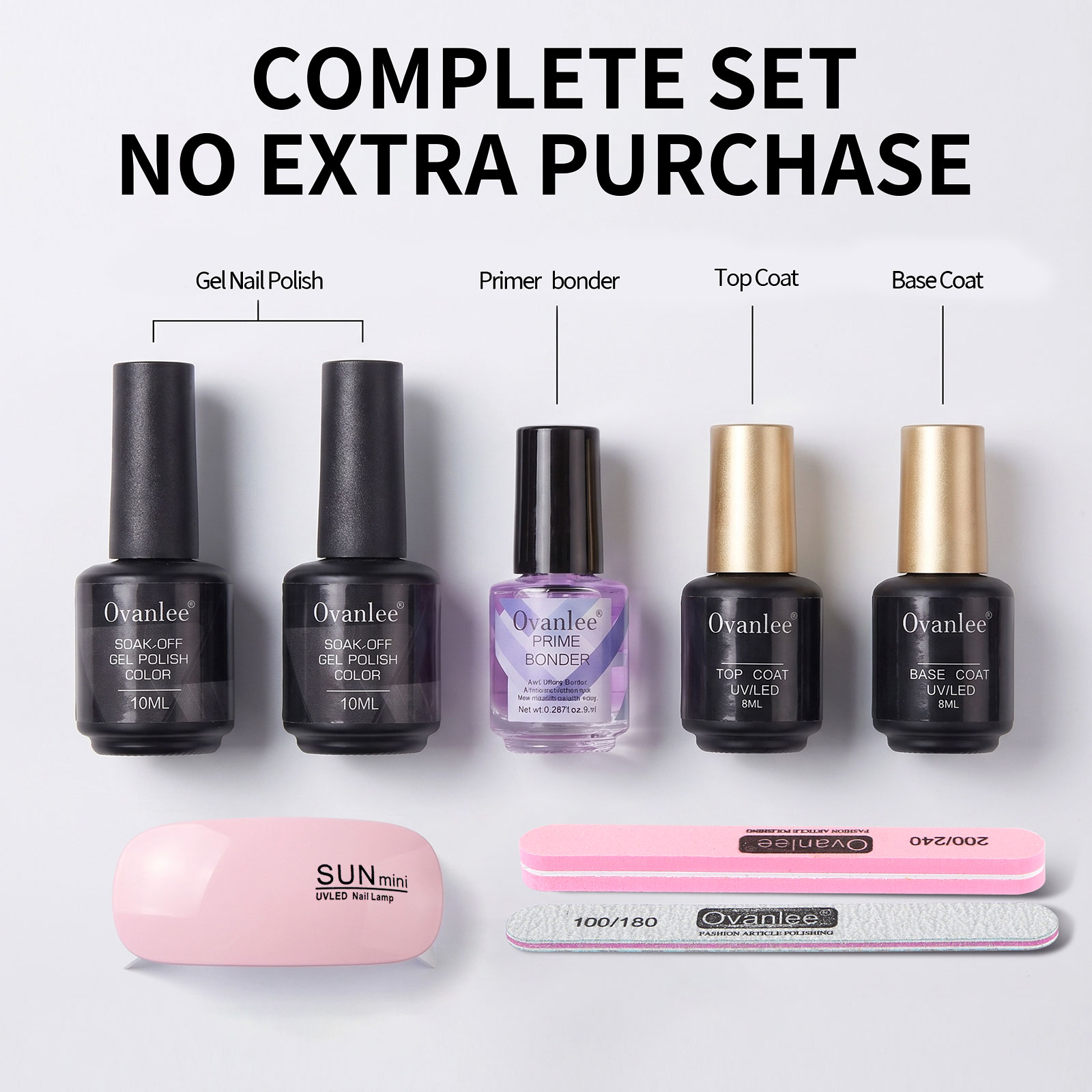 Gel Nail Polish Kit With UV Na - đánh giá và giá Gel Top Coat