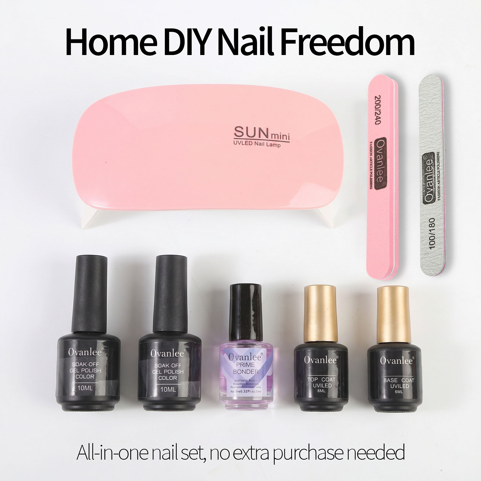 Gel Nail Polish Kit With UV Na - đánh giá và giá Gel Top Coat