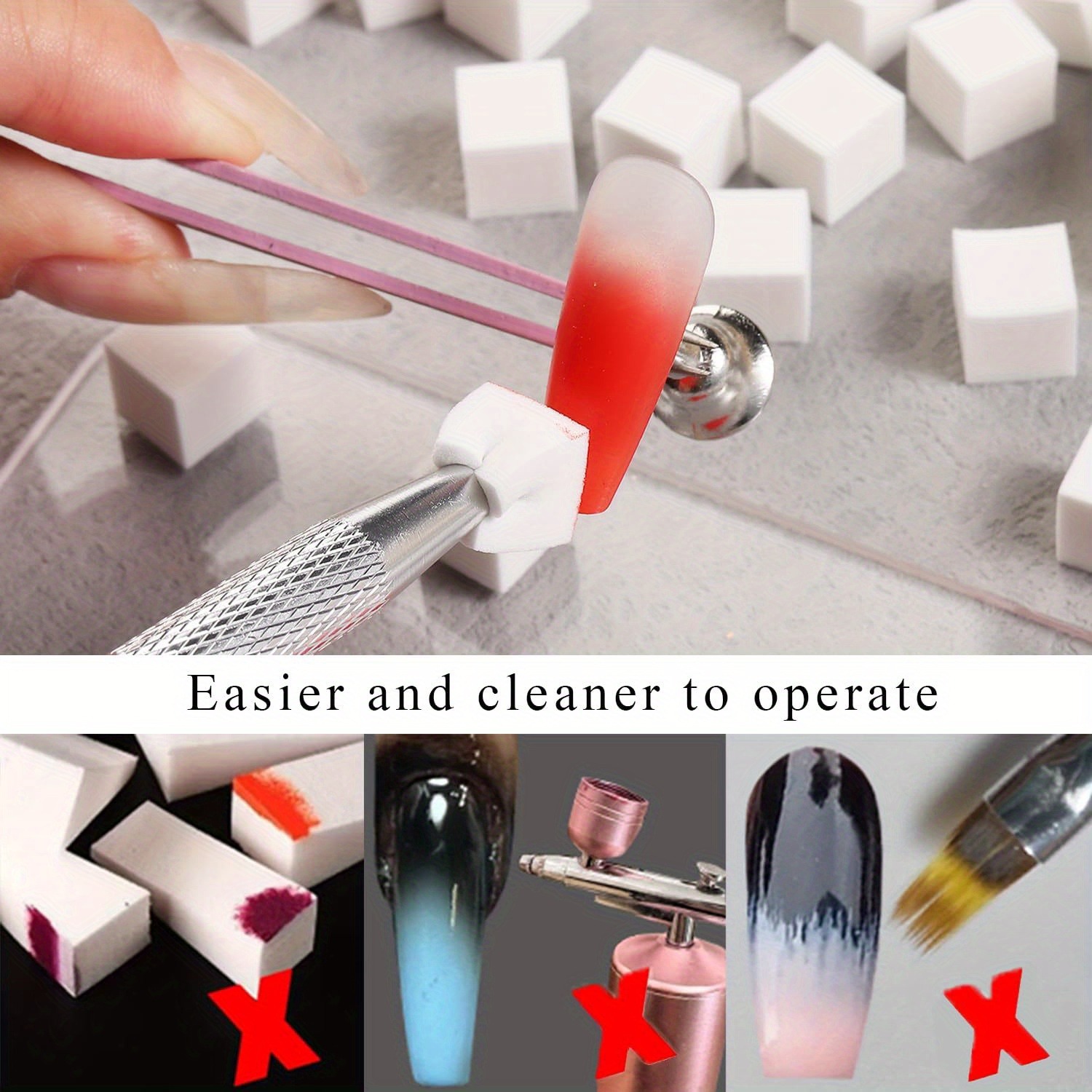 1/50/100Pcs Square Nail Art Sp - đánh giá và giá Nail Art Sch