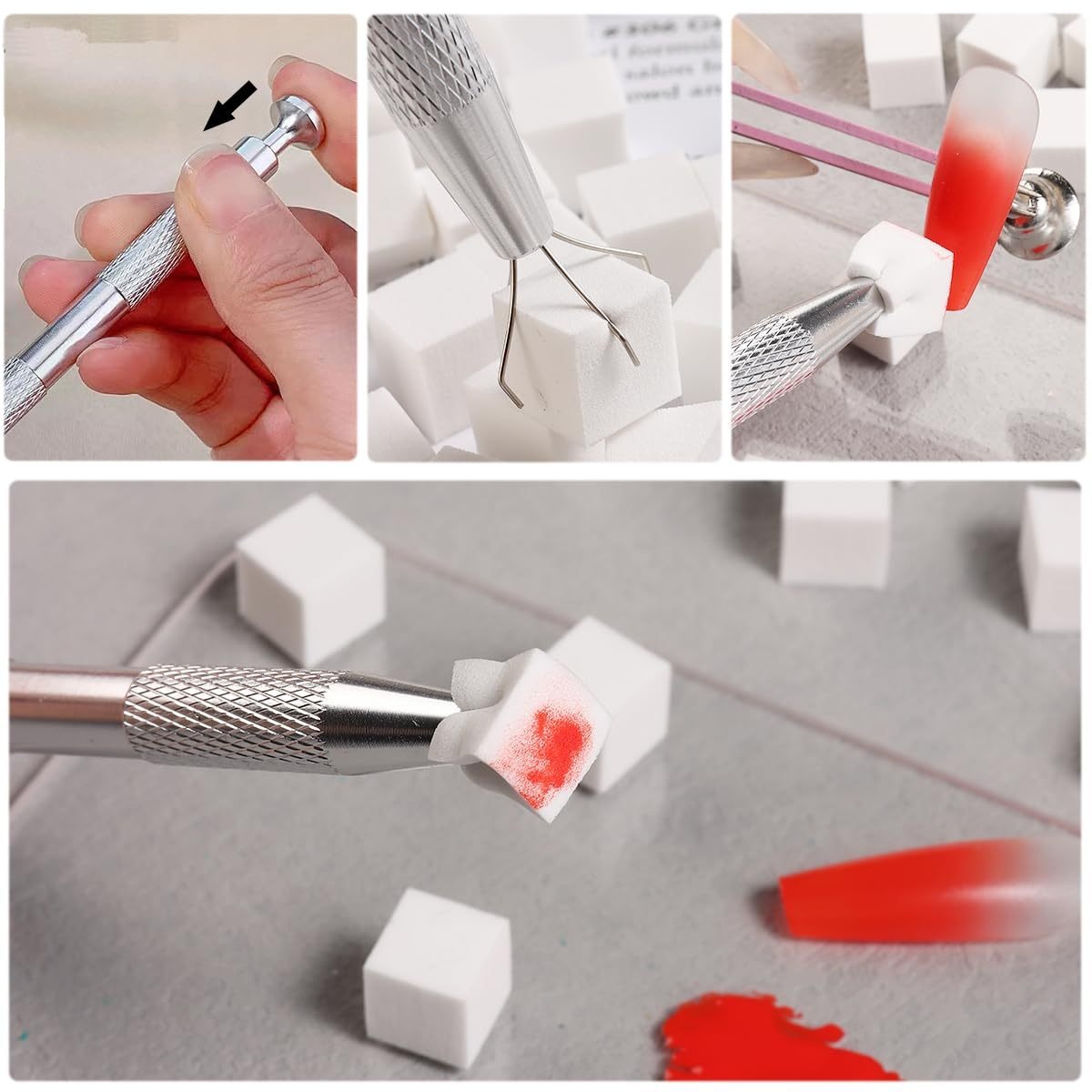 1/50/100Pcs Square Nail Art Sp - đánh giá và giá Nail Art Sch