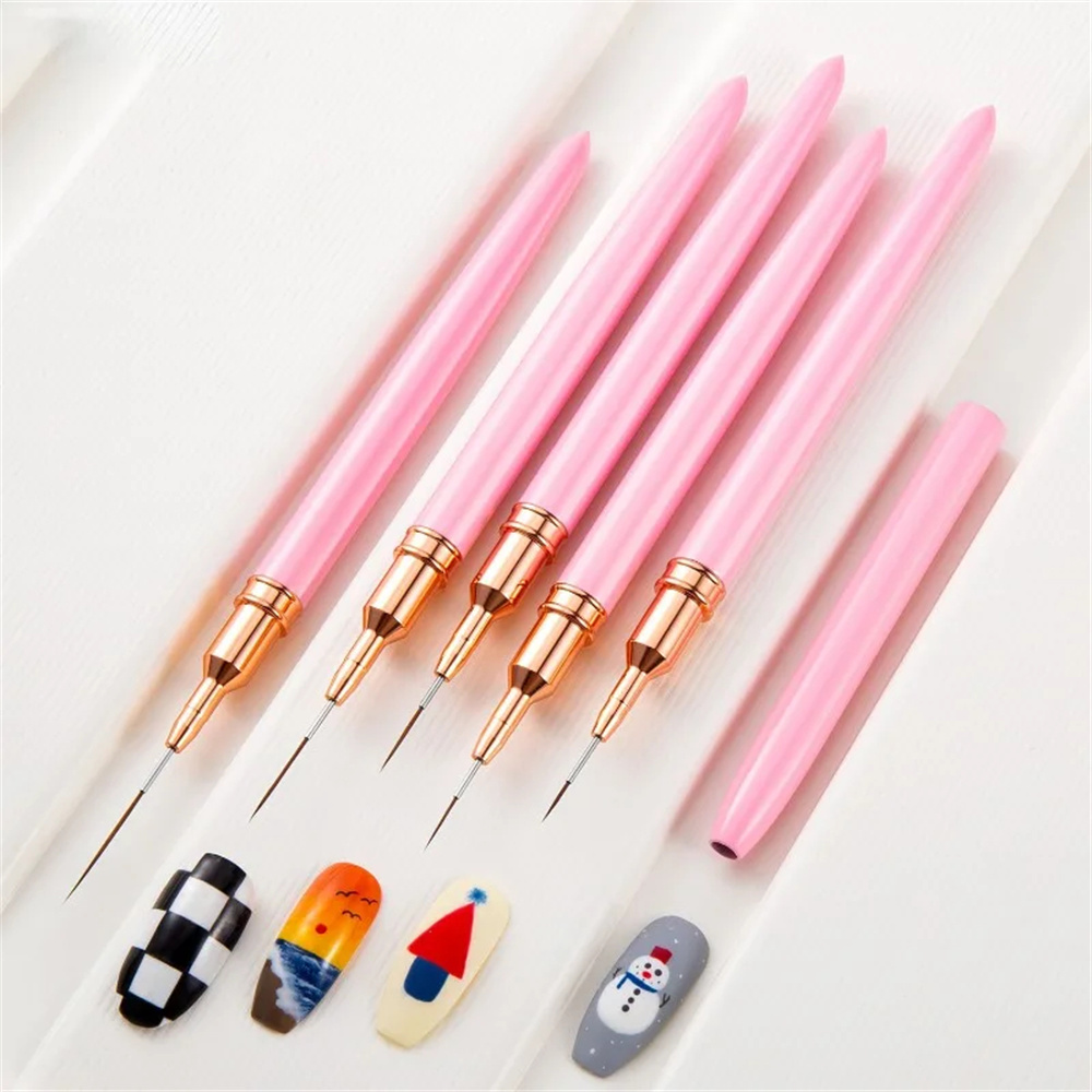 5pc/1set Nail Art Liner Brushe - đánh giá và giá Nail Art Sch