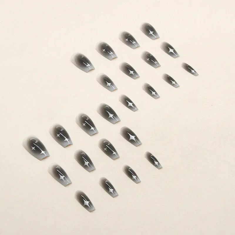 24Pcs/Set Dark Spice Wearable  - đánh giá và giá Nail Art Full Design