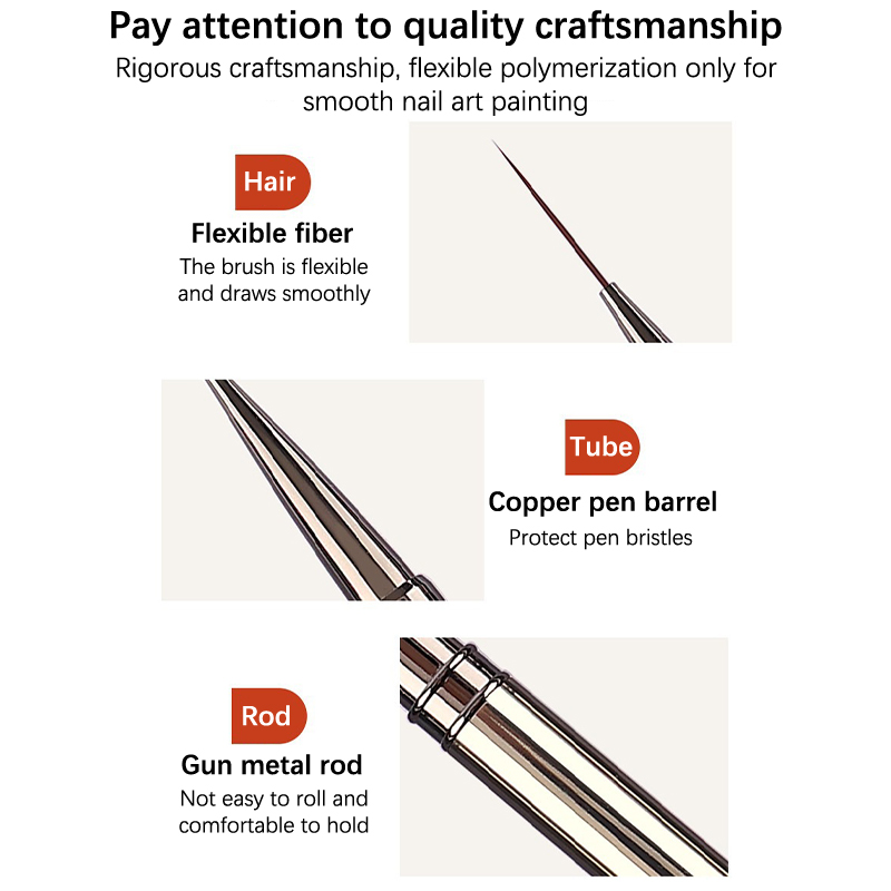 1Pcs Nail Art Brushes French N - đánh giá và giá Nail Art Sch