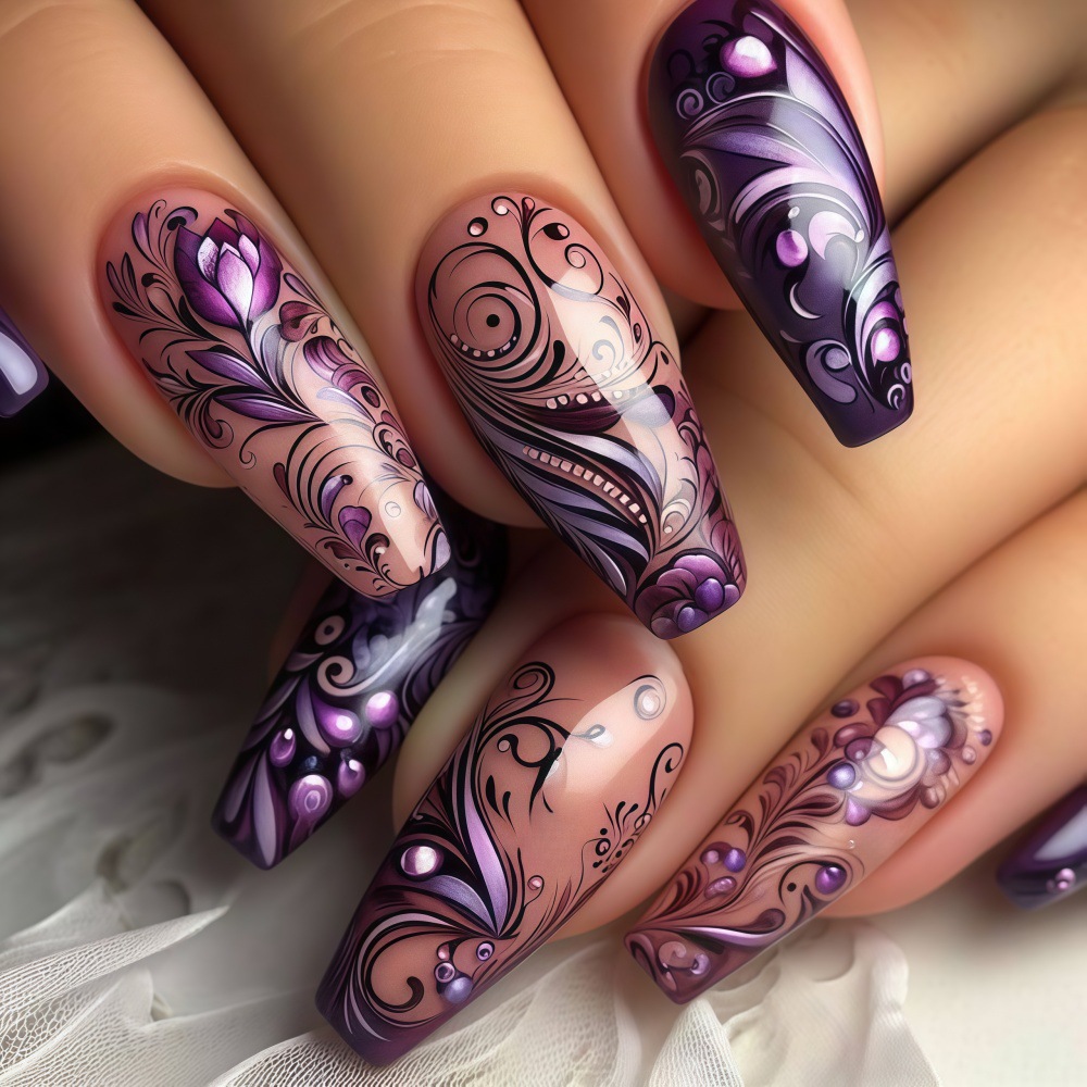 Medium fake nails for women gi - đánh giá và giá Nail Art Full Design
