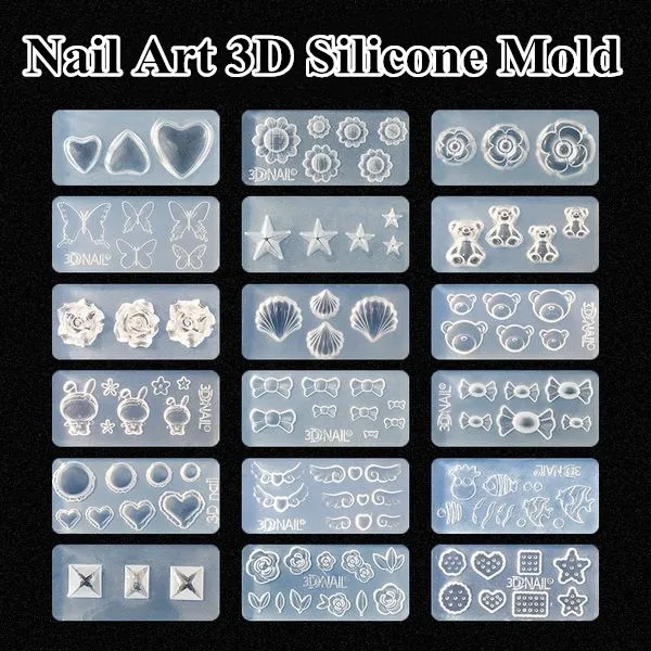 M155-239   3D Acrylic Mold for - đánh giá và giá Nail Art Xl