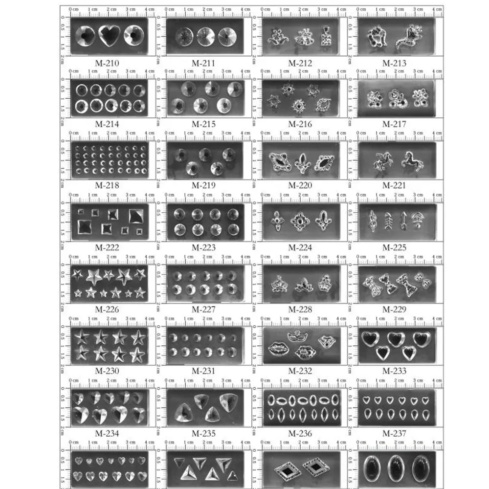 M155-239   3D Acrylic Mold for - đánh giá và giá Nail Art Xl