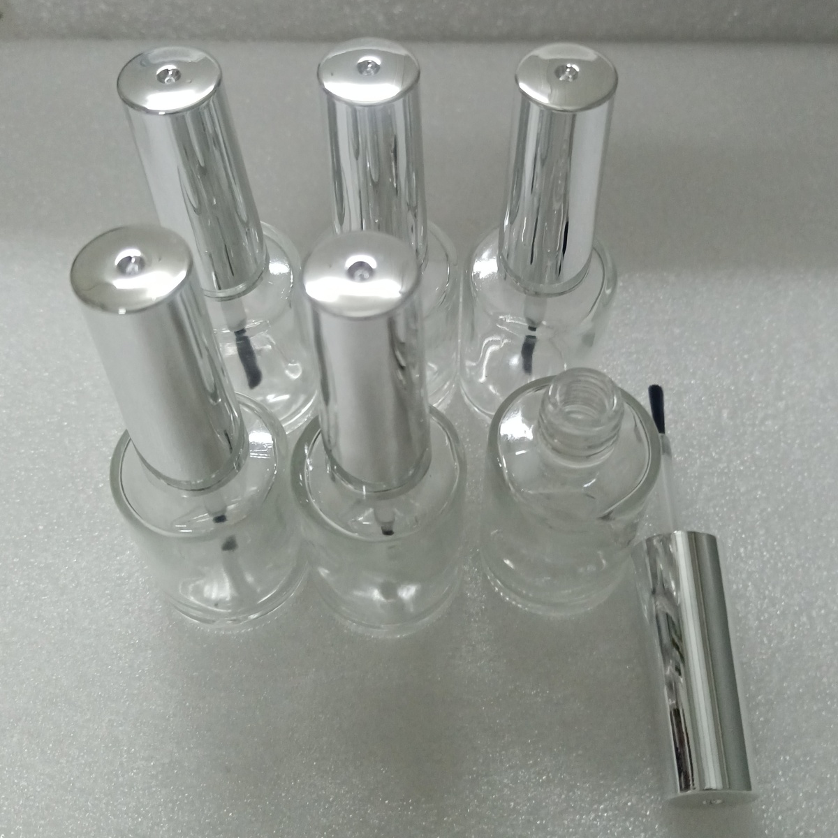 13ml 6 Pieces Clear Glass Nail - đánh giá và giá Nail Art Sch