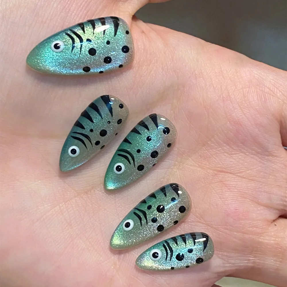 24Pcs Press on Fake Nails Shor - đánh giá và giá Nail Art Xl