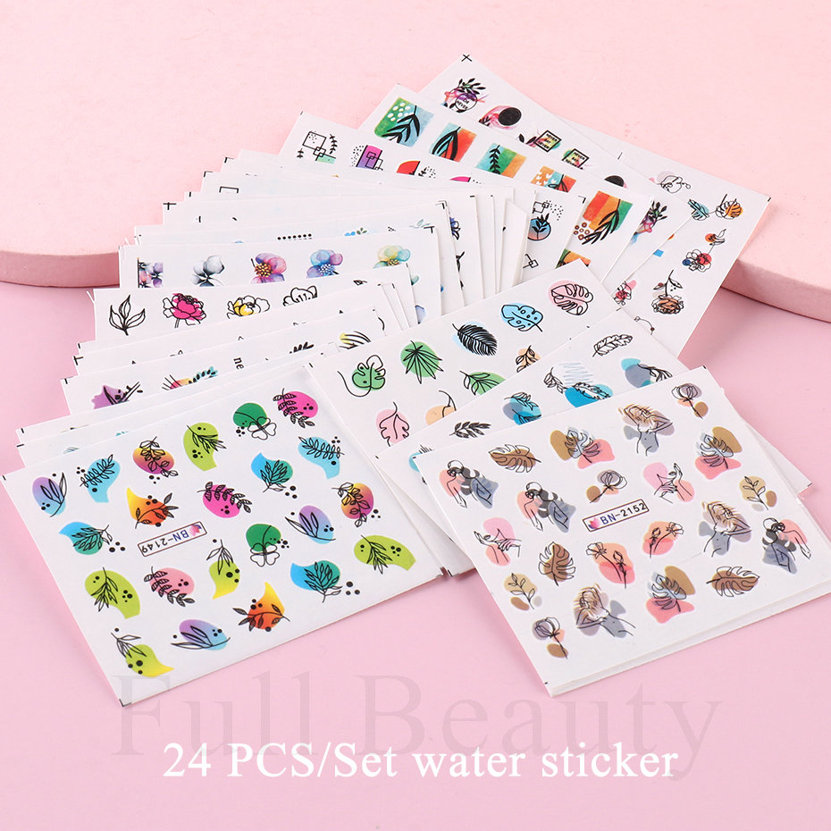 24pcs / Set Spring Summer nail - đánh giá và giá Nail Art Full Design