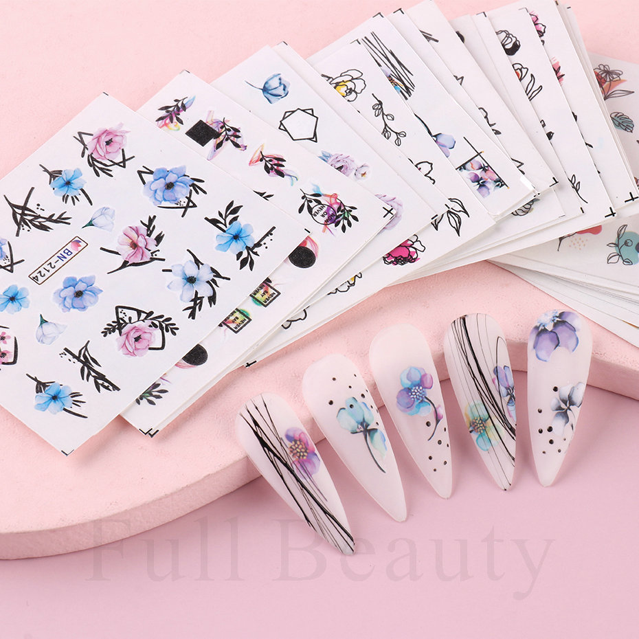 24pcs / Set Spring Summer nail - đánh giá và giá Nail Art Full Design
