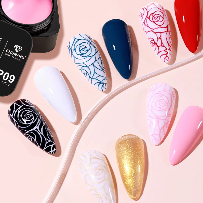 CHUNSHU 5ml No Wipe 4in1 Semi- - đánh giá và giá Nail Art Full Design