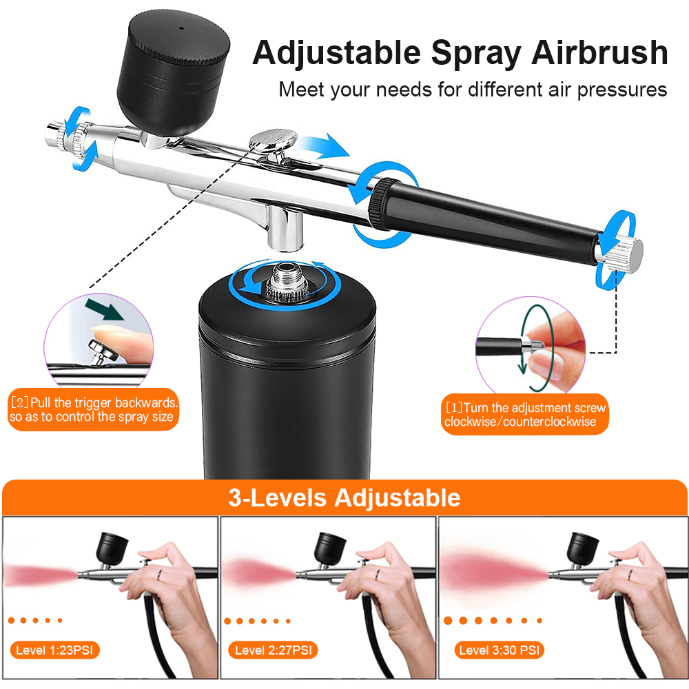 Airbrush Nail with Compressor  - đánh giá và giá Nail Art Sch